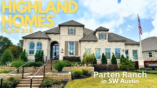 Highland Homes | Plan 215 @ Parten Ranch in SW Austin, Tx. | 2939SF+ | 4 Bed | 3.5 Bath | 3 car