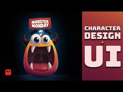 Game character design and game UI design - Monster Monday E004 #characterdesign #gameart
