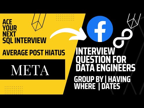 Cracking the Code: Solving Facebook SQL Interview Question - Average Post Hiatus [with Solution]