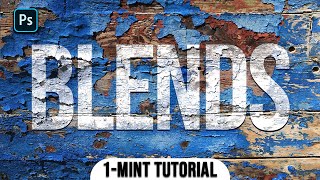 1-Minute Tutorial | How To Blend Text in Photoshop