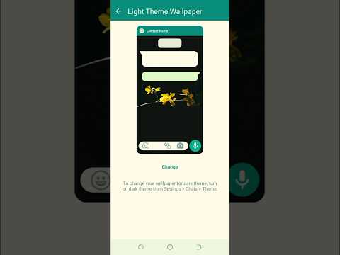 Set your own wallpaper on watsapp🙉watsapp themes#shortvideo