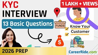 KYC Interview Questions & Answers for 2026  - Freshers & Experienced ✅ | KYC Analyst | KYC Officer