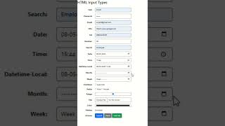 HTML Input Types | Quick Web Development Guide