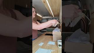 This is what a typical jewellery work day looks like from our van #vanlife #handmadejewellery