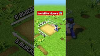 Minecraft: INVISIBLE House | Build Hacks & Ideas! #shorts
