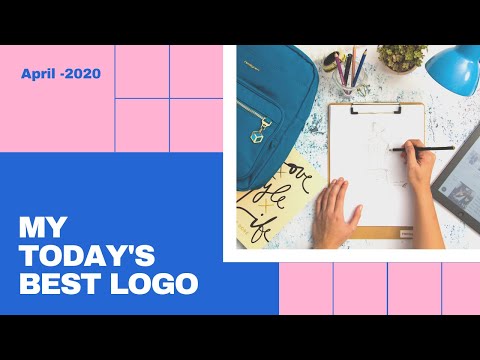 Today's best logo design 3D mock-up April-2020
