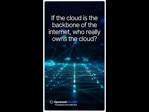 If the cloud is the backbone of the the internet, who really owns the cloud?