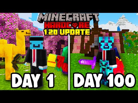 I Survived 100 Days in 1.20 Minecraft Hardcore...