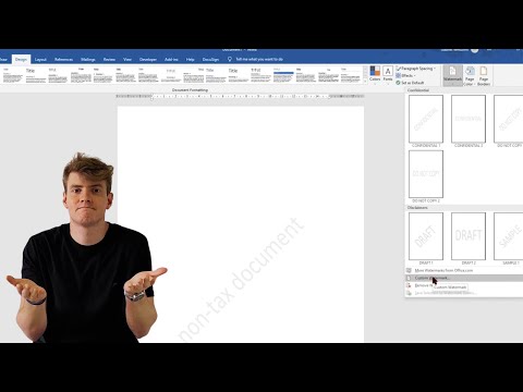 📃 WORD | How to Insert and Remove Watermark in Word