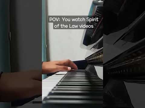 When you're a pianist but also watch Spirit of the Law videos