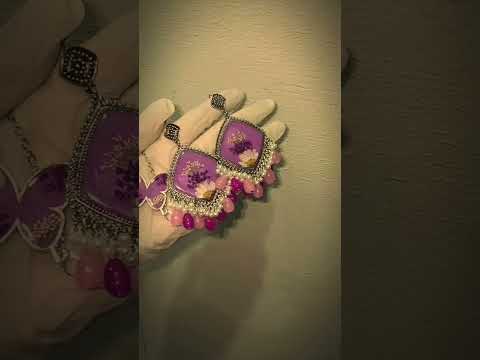 “Beautiful Resin Jhumka Earrings | Handmade Jewelry Design ✨”