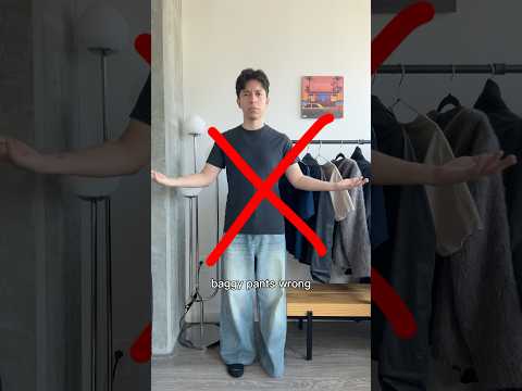 You’re Wearing Baggy Pants Wrong ❌ #mensfashion