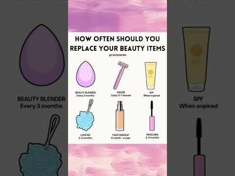 Beauty items you should replace them often#skincare #youtubeshorts #beautytips #shorts #skincaretips