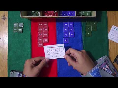 Montessori Inspired : Stamp Game, Pengurangan Statis