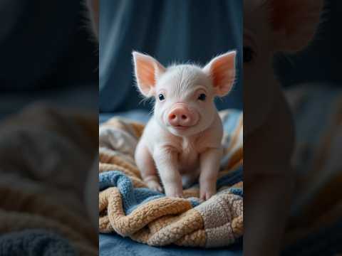 Adorable Piglet Moment! 🐷💖