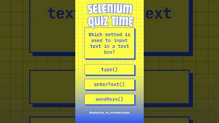 Selenium MCQ - Test your QA brain! #seleniumtesting #selenium #seleniumtraining #automationtesting
