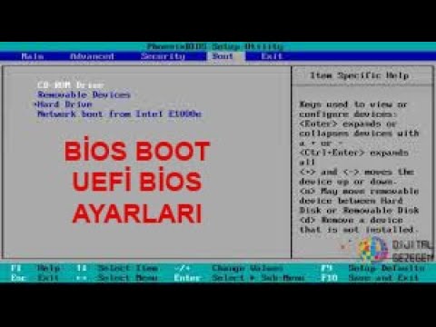 bios boot ayarları, uefi boot, windows 7 bios boot ayarları