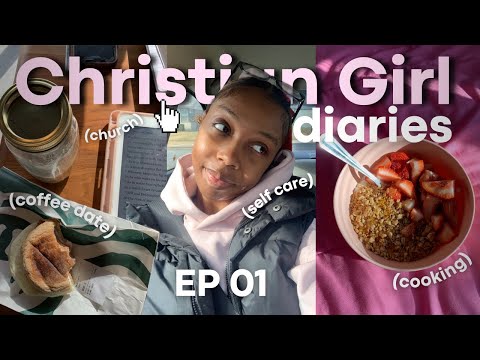 Christian Girl Diaries EP 01🕊️🎀| GRWM for Church, Self Care, Productivity + Baking & Cooking Vlog