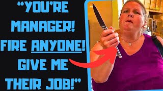r/EntitledPeople - Psycho Karen Demands I HIRE HER! It Just Gets Worse lol.