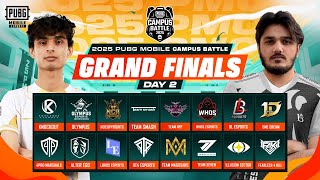 2025 PUBG MOBILE Campus Battle | Grand Finals – Day 2 🔥🏆