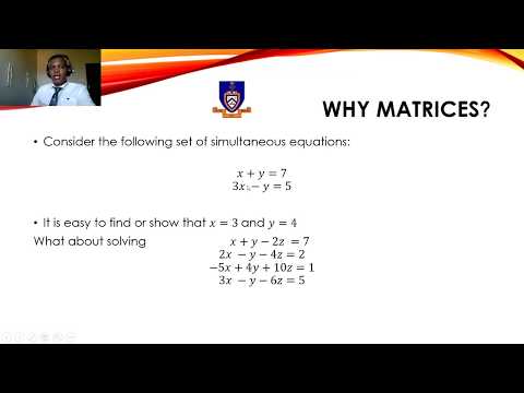 Matrices lesson 2