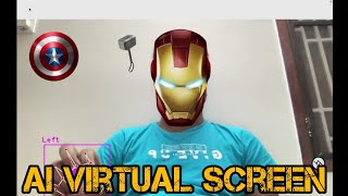 Avengers' AI  Virtual Drag and Drop using python | Open CV | Computer Vision | Mediapipe | cvzone