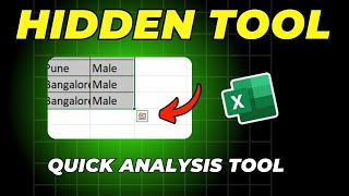 Quick Analysis Tool in Excel in Hindi