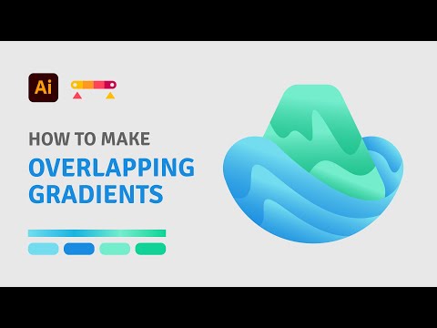 How to Create Overlapping Gradient Fluid Logo Tutorial | Adobe Illustrator