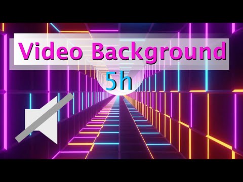 [Video Background] - colored neon tunnel ride (No Audio) - 5 Hours of Relaxing neon Video Background