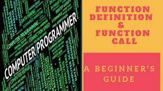 22. Function Definition & Function Call