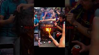 barca fans got crazy. 💀. #barca #dembele #football #soccer #shorts #trending #viralvideo #fyp #edit