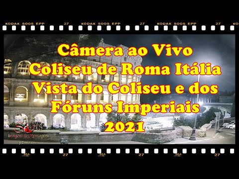 🔴 Câmera ao vivo do Coliseu de Roma Itália |Vista do Coliseu e dos Fóruns Imperiais|2021