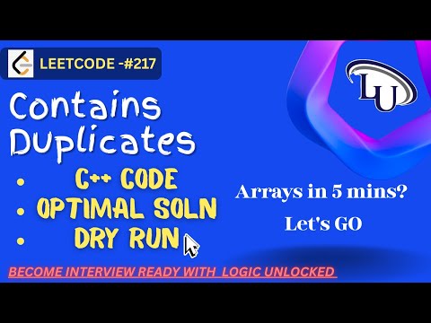 🧠 Contains Duplicate - Leetcode #217 | C++ DSA | Brute to Optimal