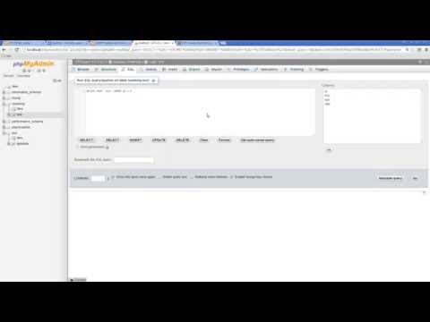 phpmyadmin Tutorial 11 - How to configure phpmyadmin delete content in phpmyadmin