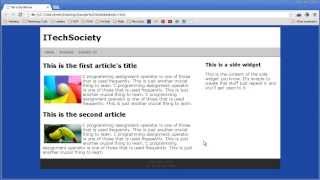 Website Structure - HTML5 and CSS3 tutorial