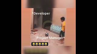 Project Manager vs Developer 😆 #shorts #shortsvideo #viral #viralshorts #shots #memes #viralvideo