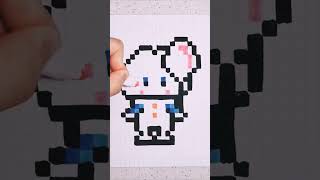Hand Drawn Pixel Art - Drawing PENNYWISE! #pixelart #pennywise #it #draw #art #shorts