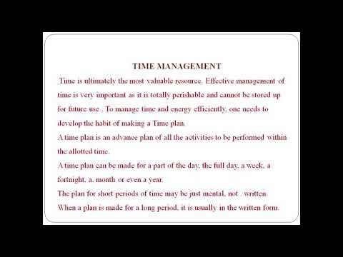 Time management