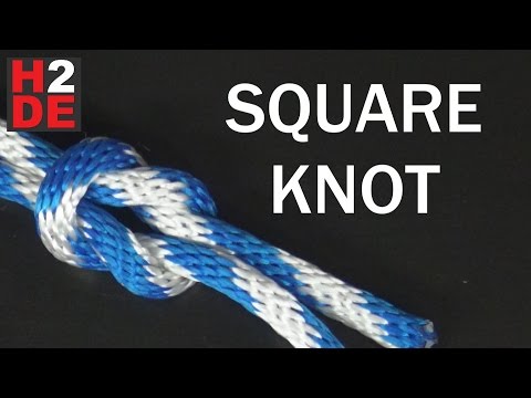 TUTORIAL How to Tie a Square Knot DIY HOW TO Knots