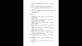 Disaster Management Important Questions || Disaster Management Unit Wise Important Questions ||