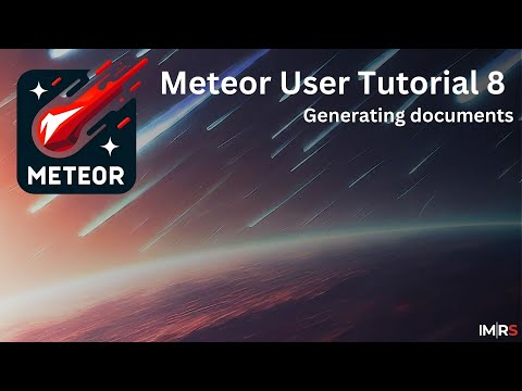 Meteor User Tutorial 08 - Generating Documents