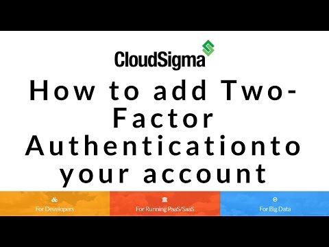How to add Two factor Authentication to your CloudSigma account