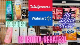 All digital Walmart and Walgreens haul! 2 freebies! 12 IBOTTA rebates! 