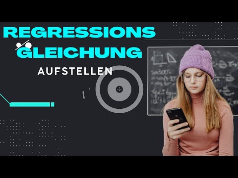 Regressionsgleichung per Hand für einfache lineare Regression aufstellen