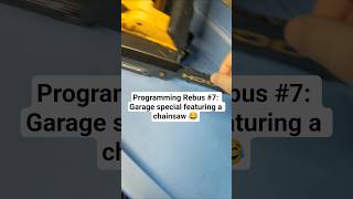 Programming Rebus #7: Garage special featuring a chainsaw 😂 #programming #coding #fypシ #foryourpage