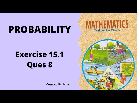 Ques 8 | Exercise 15.1 | Probability | Class 10th