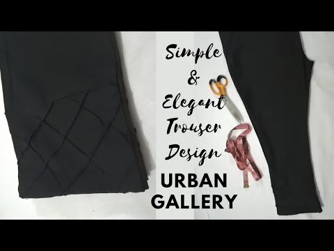 Simple trouser cutting and stiching | ladies simple pant trouser | women trouser | tutorial