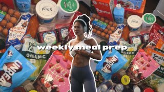 WEEKLY MEAL PREP | high protein recipes, crockpot dinner, macro friendly