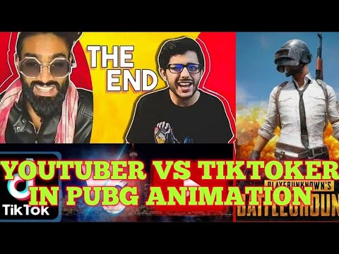YOUTUBER VS TIKTOKER||PUBG ANIMATION|| # JUSTICE FOR CARRYMINATI