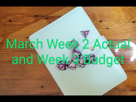 Did I really spend $2K - March Week 2 Actual & Week 3 Budget